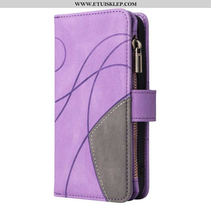 Etui Folio do Oppo A54 5G / A74 5G Dwukolorowa Z Portmonetką